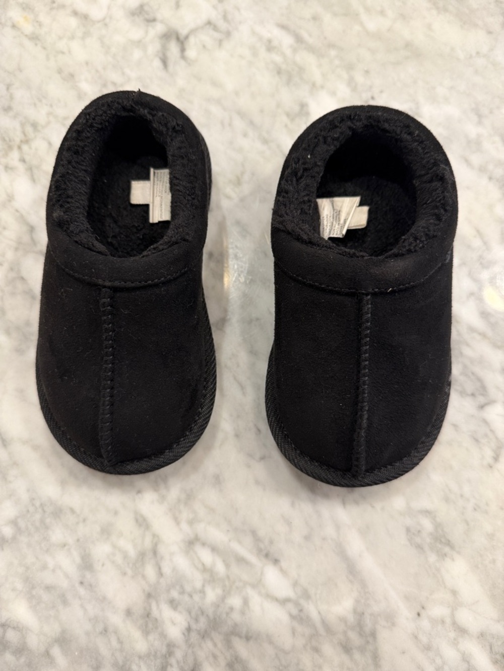 Kids Black Cozy Slip-On Shoes- Target Toddler Girl Size 7